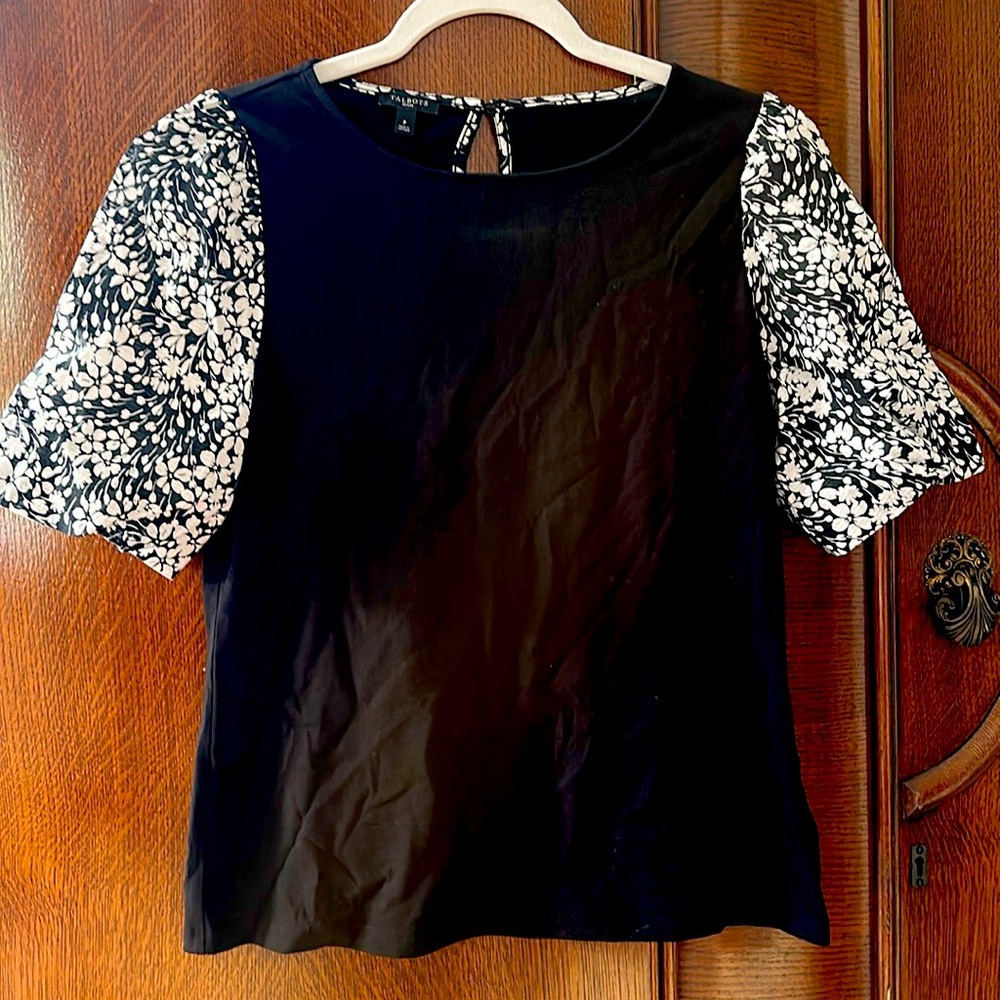Talbots Black & White Shirt - Picture 1 of 4